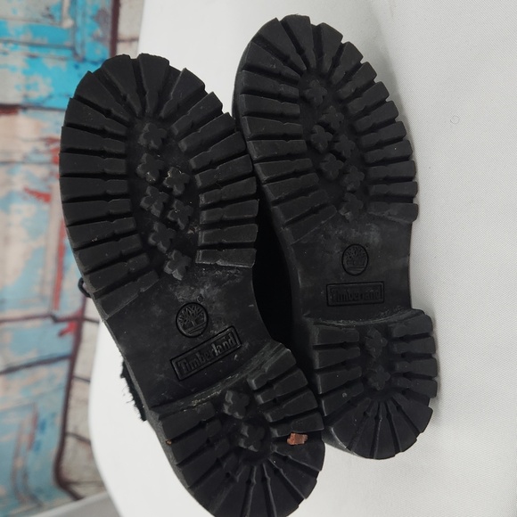 Timberland unisex-child 6" Premium Waterproof Boot in Black Nubuck - Picture 6 of 7